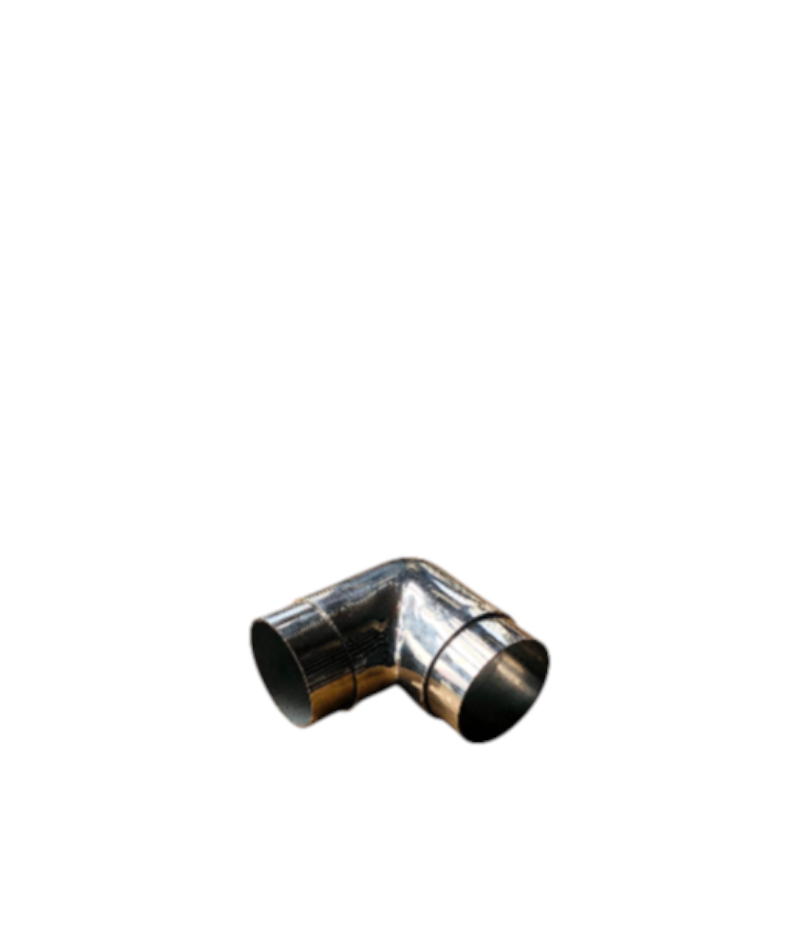 1000048266 Stainless Steel Elbow Pipe (90° Duct Elbow) - Image 1